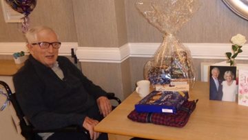Spennymoor care home Resident celebrates his 100th birthday